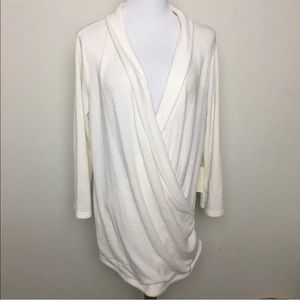 NWT 41Hawthorn Surplice Ruched Side Wrap Top Sz XL